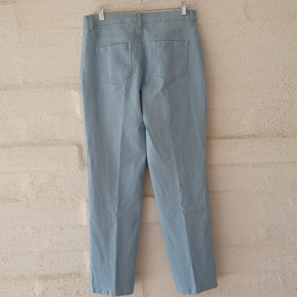 Gloria Vanderbilt Light Blue Amanda Straight Leg High Rise Jeans Petite